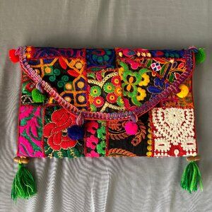 Handmade patchwork clutch/shoulder bag. Brand new. FREE shipping!